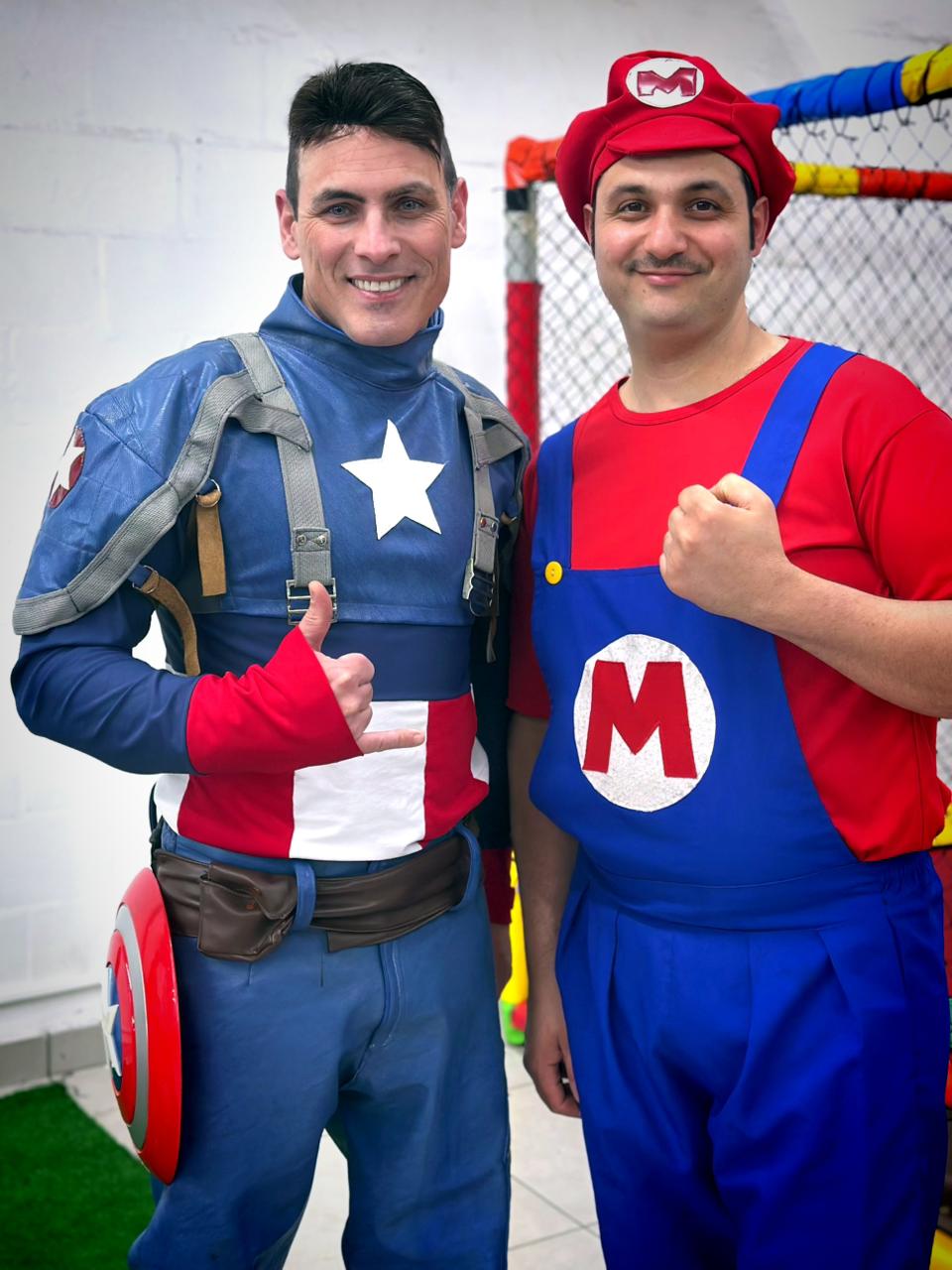 Capitão América e Mario